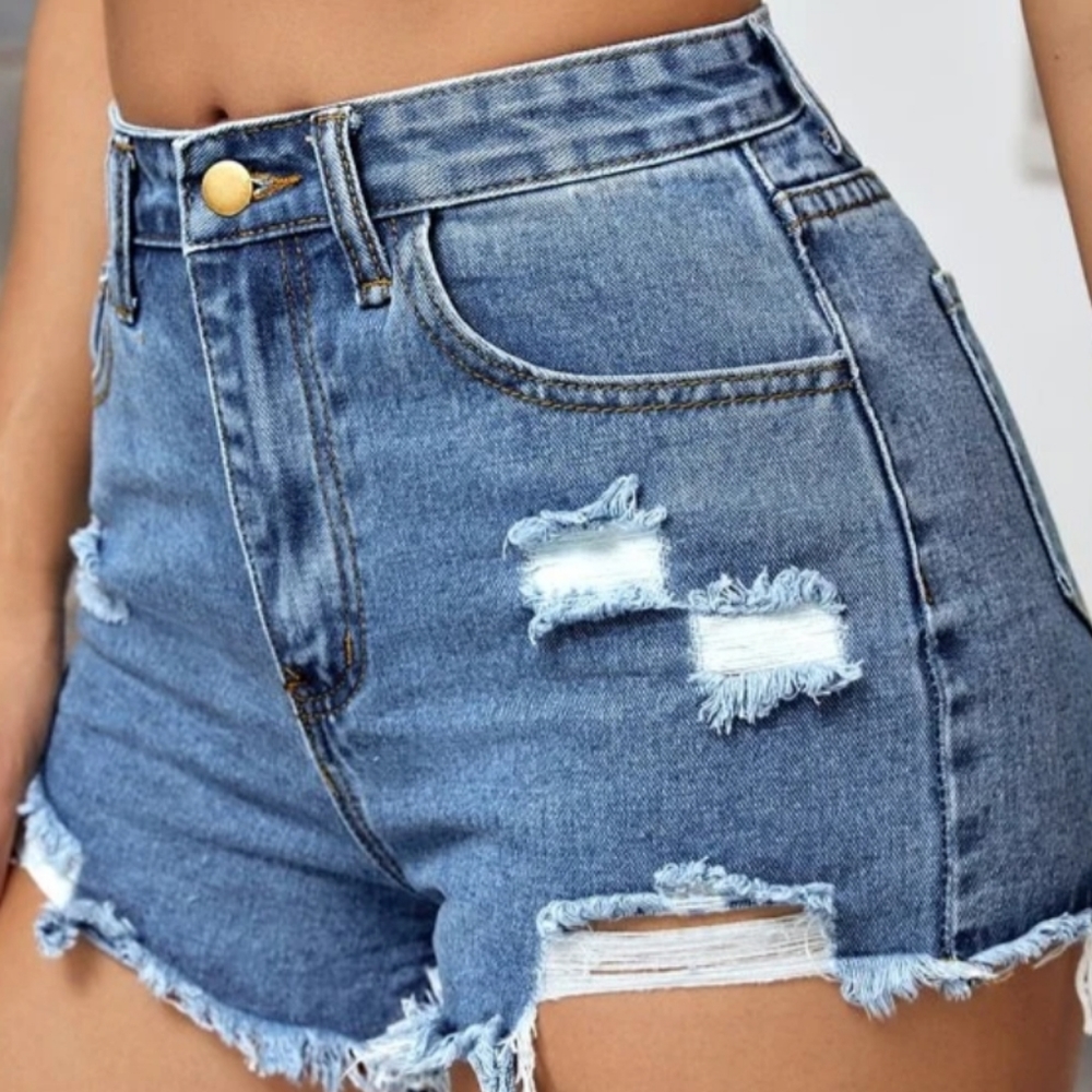 American Eagle Outfitters ripped jeans shorts, size 6